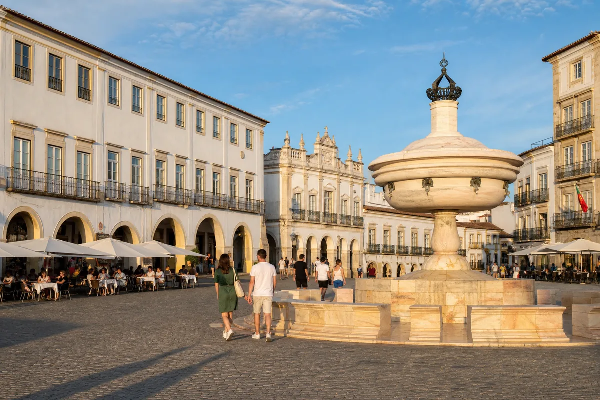 Praça do Giraldo, em Évora