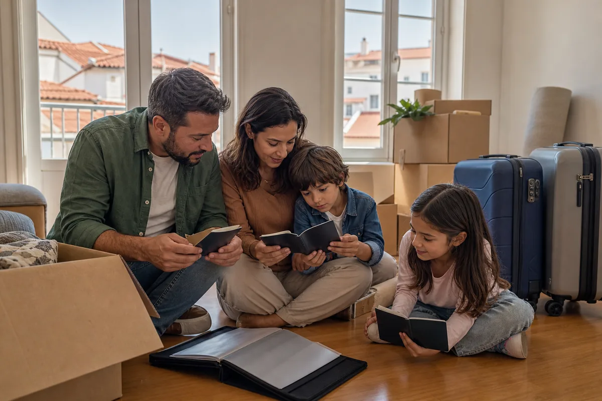 Família brasileira com cidadania italiana preparando a mudança para Portugal