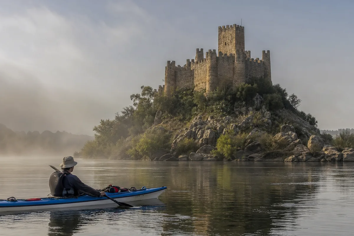 Castelo de Almourol no rio Tejo