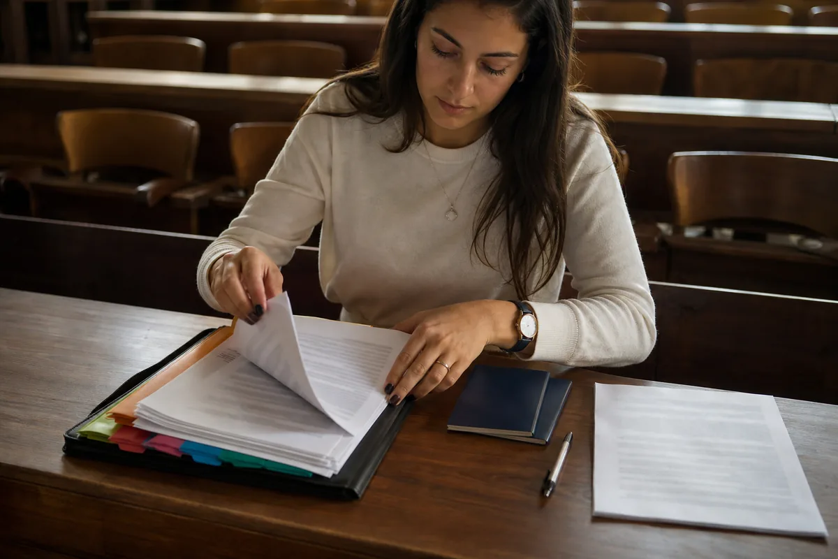 Pasta com os documentos necessários para o CRUE