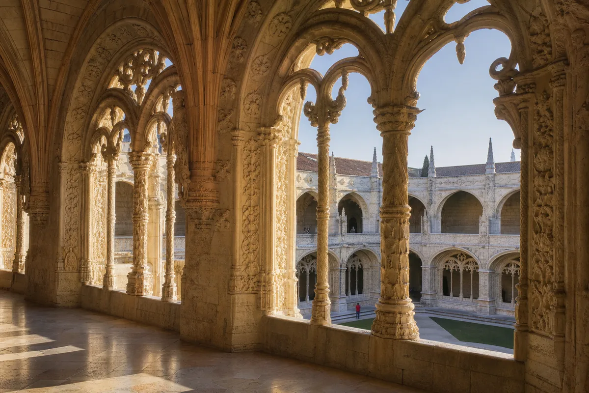 Claustro do Mosteiro dos Jerónimos, em Lisboa