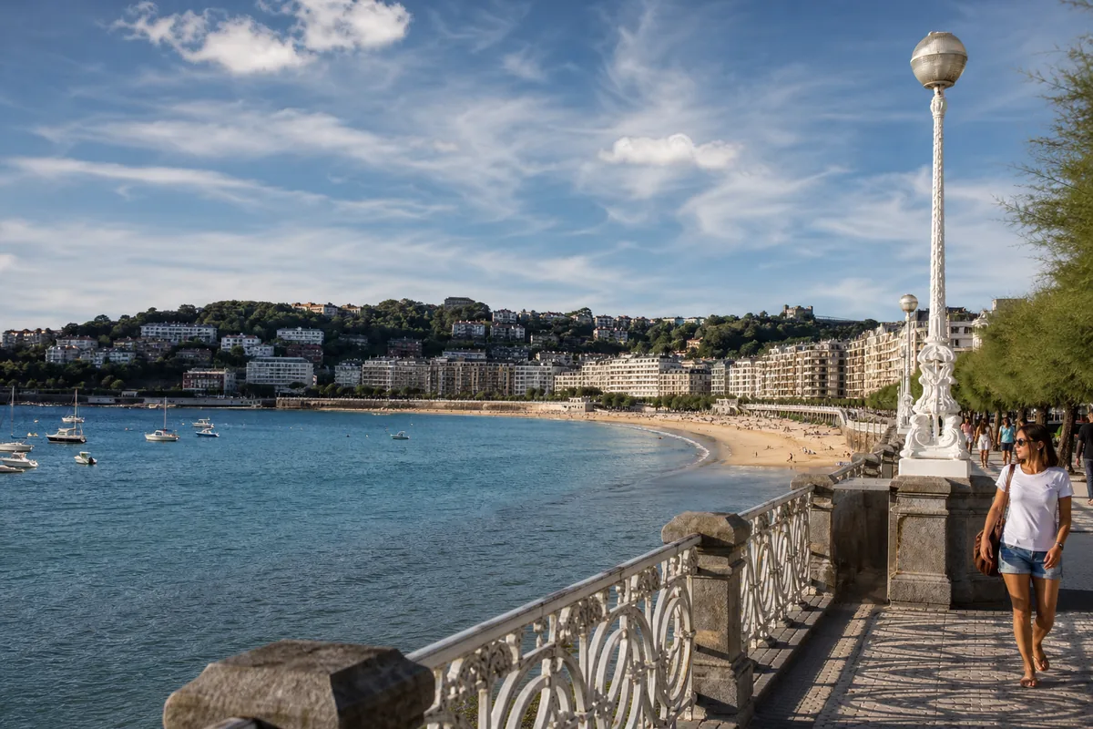 Baía da Concha, em San Sebastián