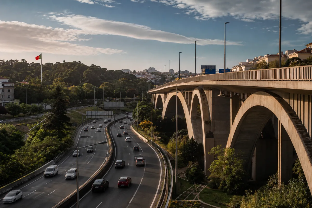 Viaduto Duarte Pacheco, em Lisboa