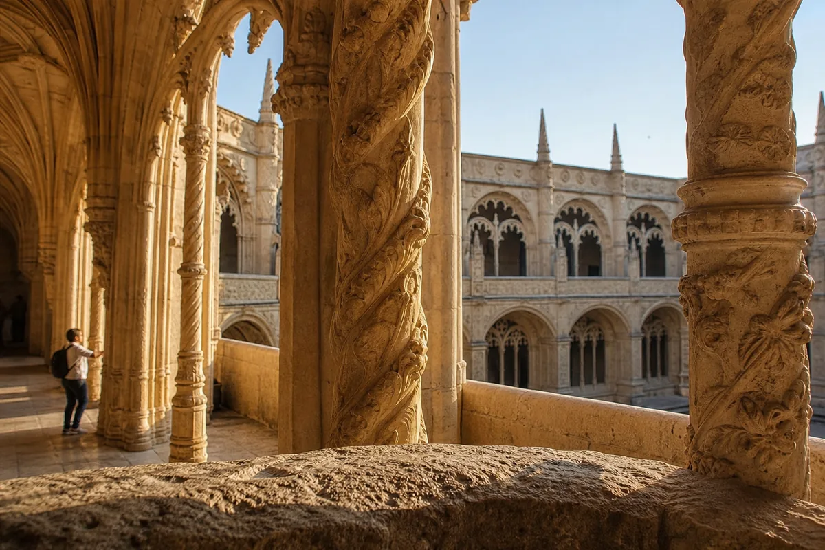 Claustro do Mosteiro dos Jerónimos, em Lisboa