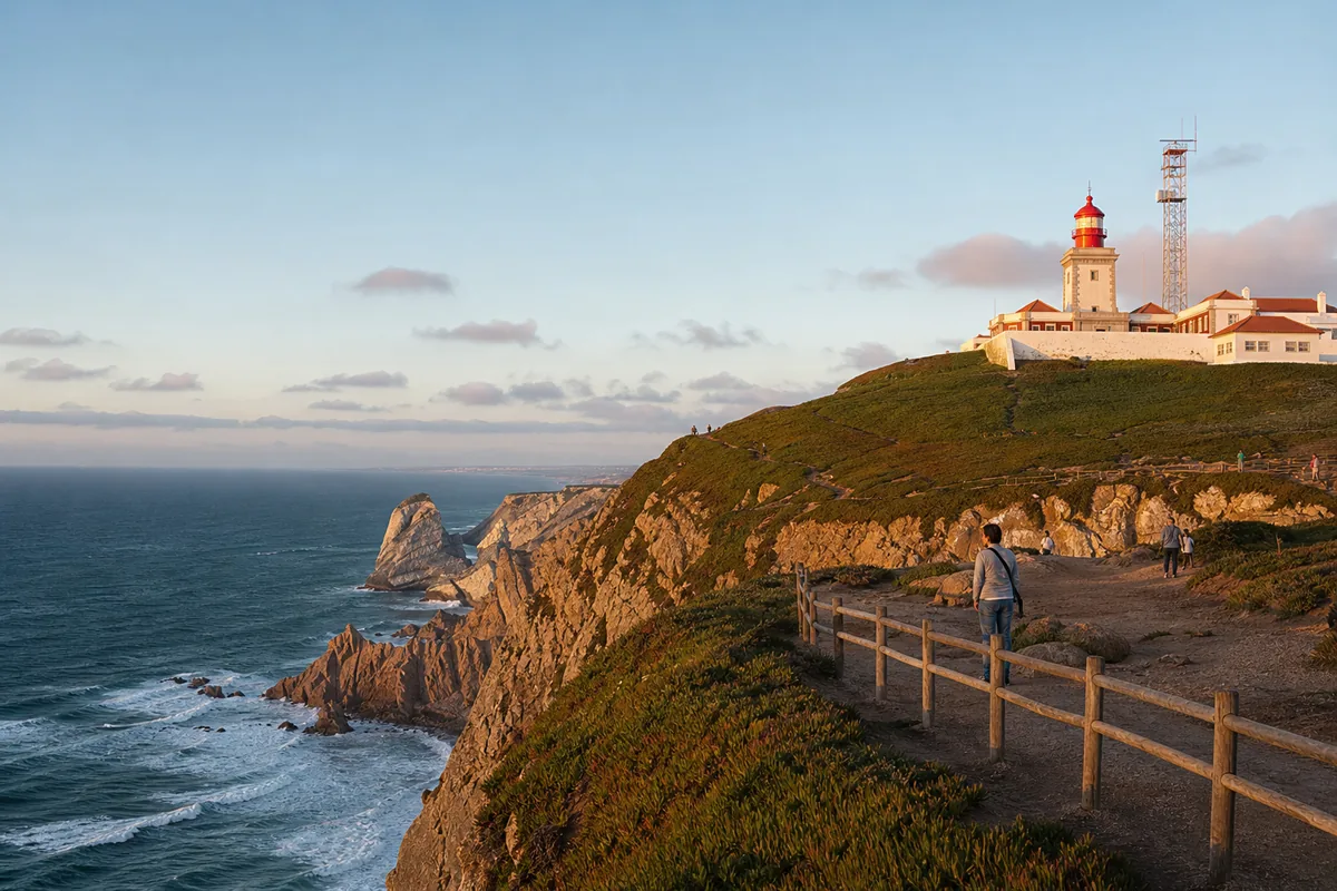 Cabo da Roca e o Atlântico