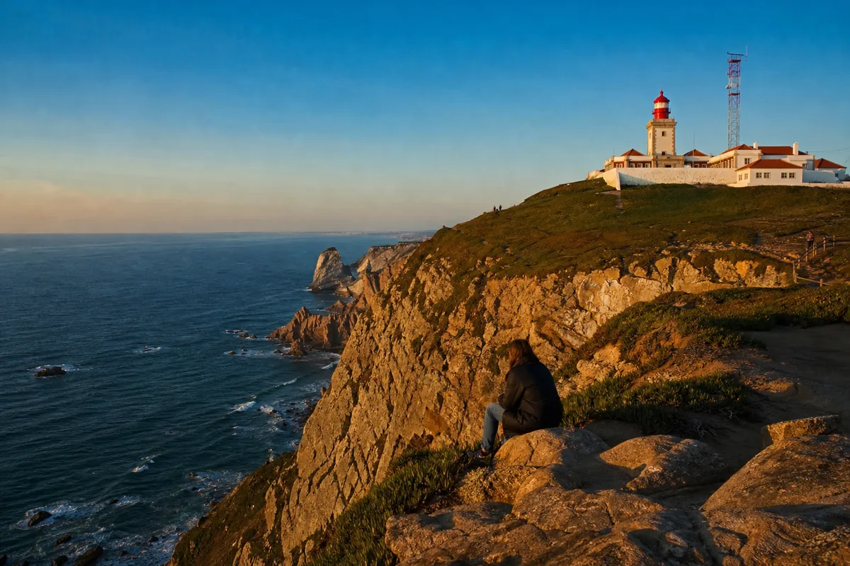 Cabo da Roca e o Atlântico