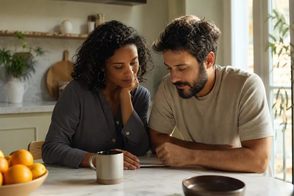 Casal conversa sobre casamento e união de facto em Portugal