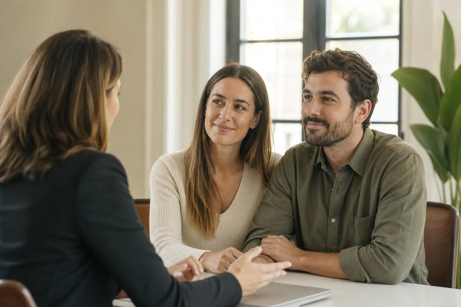 Casal conversando com advogado sobre casamento em Portugal